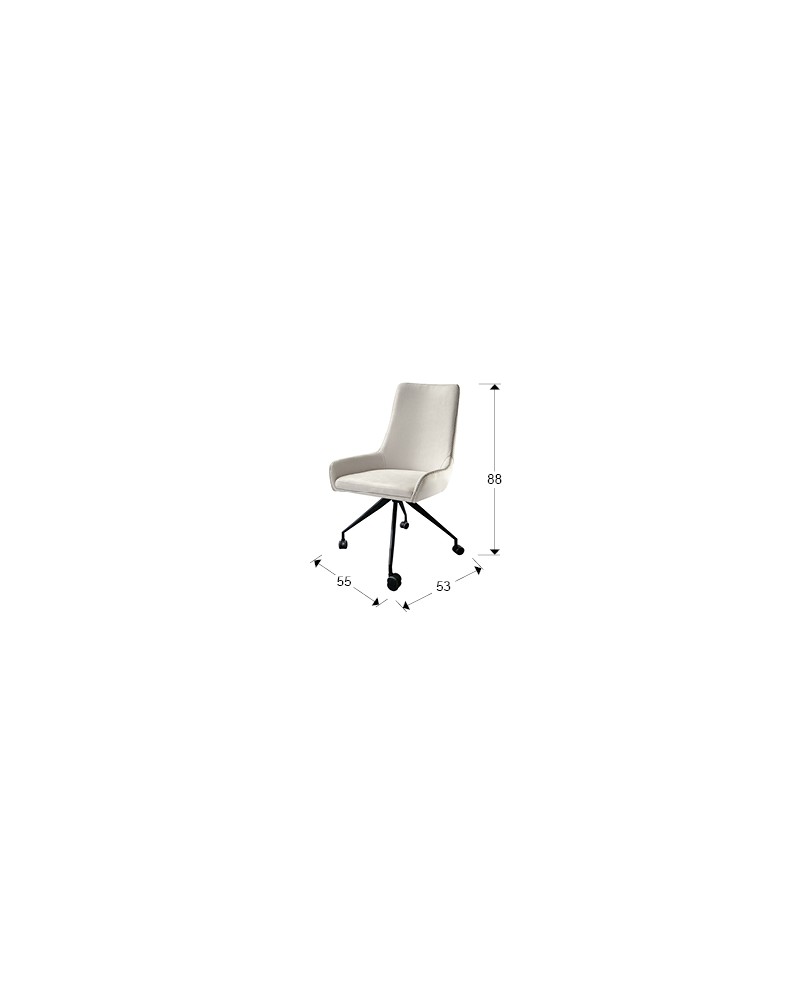 DIANE-SILLA RUEDAS BLANCA-HILO GRIS